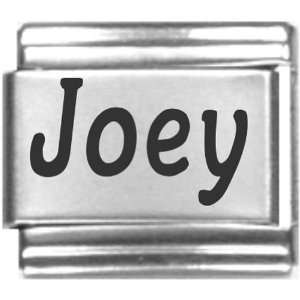  Joey Laser Name Italian Charm Link Jewelry