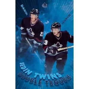  Sedin Twins Poster Double Trouble