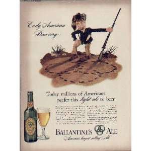   light ale to beer, 1940 Ballantines Ale ad, A0219A 
