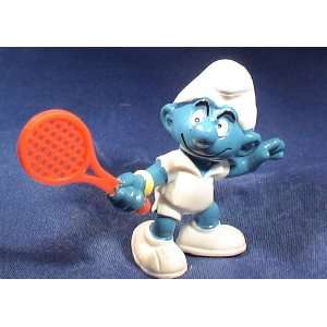  The Smurfs Tennis Smurf Pvc Figure: Toys & Games