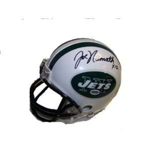  Joe Namath Autographed Mini Helmet: Sports & Outdoors