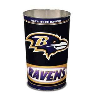 Baltimore Ravens NFL Tapered Wastebasket (15 Height):  