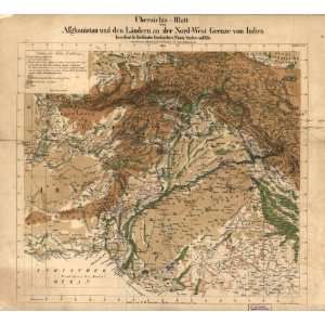  1842 map of Afghanistan & Pakistan