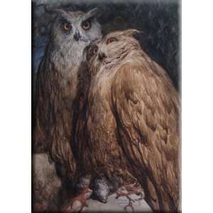    Two Owls 11x16 Streched Canvas Art by Dore, Gustave