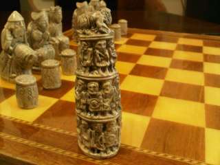 Gothic   Medieval Chess Set. Isle of Lewis Inspired.  