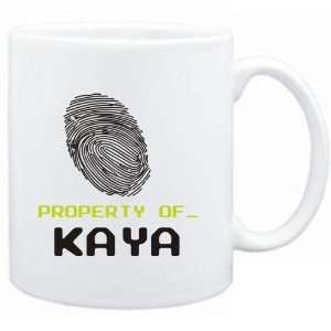 Mug White  Property of _ Kaya   Fingerprint  Female Names:  