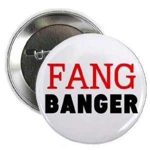  FANG BANGER 1.25 Pinback Button Badge / Pin   vampire 