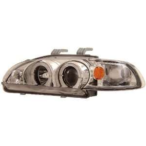 Anzo USA 121066 Honda Civic Projector w/Halo Clear Lens LED Headlight 
