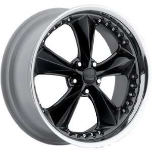 Foose Nitrous 20x8.5 Black Wheel / Rim 5x115 with a 15mm Offset and a 