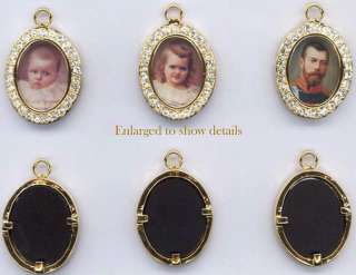 Russian Musical Family Tree &Oval Photo Frame Necklace  