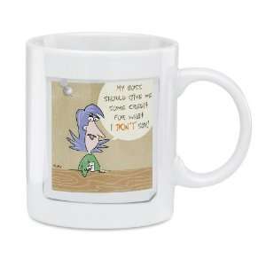 Cartoon Coffee Mug Gift My Boss Honest Days Word The 