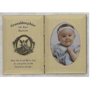 Double Granddaughter Bapt Phot Baby Plaque Wall Hanging Infant Gift 