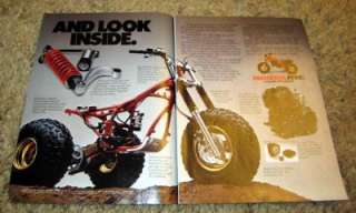 1984 Honda ATC 250 R ATV Motorcycle Original Color Ad  