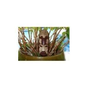  FIJIAN TIKI MASK W/ CARVED TURTLE   12 OCEAN