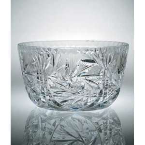 Pinwheel Crystal Bowl   6 inches 