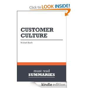 Summary Customer Culture   Michael Basch Must Read Summaries  