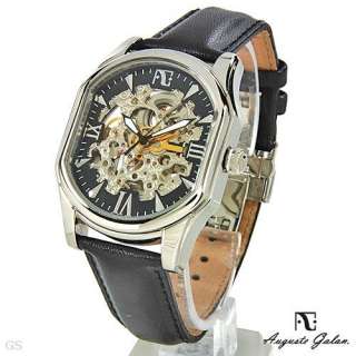 AUGUSTE GALAN SKELETON GENTS AUTOMATIC WATCH NEW  