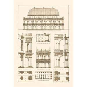  Paper poster printed on 20 x 30 stock. Basilica at Vicenza 