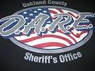 DARE OAKLAND COUNTY SHERIFFS OFFICE TEE SHIRT BLACK MEDIUM MICHIGAN 