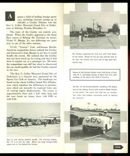 1950 CROSLEY MOTORS Brochure   SUPER SPORTS Car HOTSHOT  