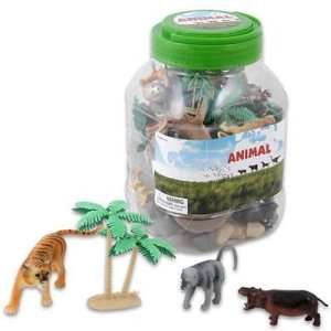    Animal 80 Piece Dino, Farm, Wild Assorted Case Pack 6: Baby