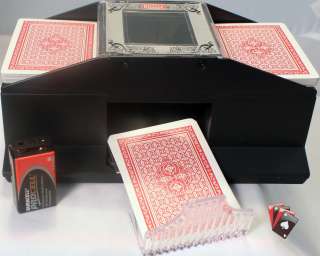 Bicycle Automatic Card Shuffler 2 decks 9v Battery Included  