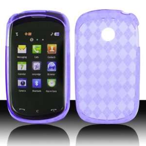  For Tracfone Net 10 Lg 800g Accessory   Purple Agryle TPU 