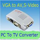 PC MAC VGA to TV AV Composite RCA S Video Converter Box