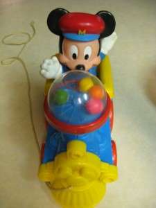Disney Mickey Mouse Pull Toy Train Popping Beads   Child  