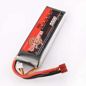   35C Dual Cell Li Po Battery for RC Helicopters Toy Cars: Toys & Games