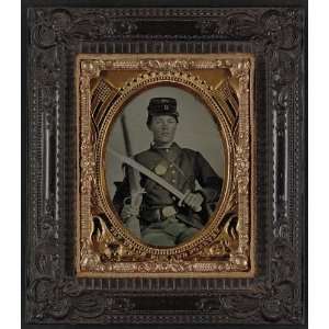   soldier in Union uniform with bayonet,musket: Home & Kitchen