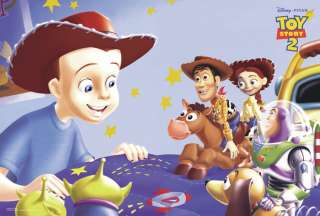 DISNEY TOY STORY 2 POSTER Andy w/ Woody, Buzz & Cast  