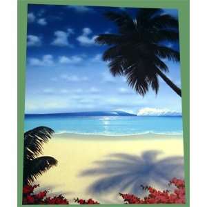  Decorative Tile   Beach Scenery