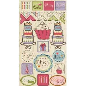 Durham All Kinds Of Happy Chipboard Stickers (25 Per Package)   Chip 