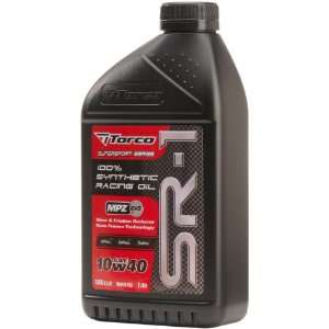 Torco A161044C SR 1 10w40 Synthetic Racing Oil Bottle   1 Liter, (Case 