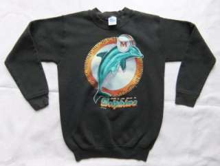 Vintage 90s Miami dolphins crewneck youth sweatshirt c 36  