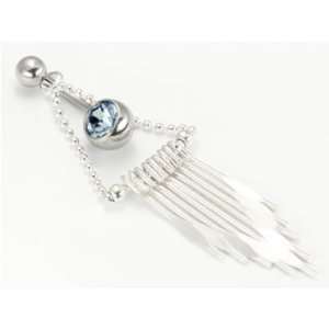 16g 14g 12g 10g TOP DOWN WIND CHIMES BELLY BUTTON NAVEL RING 14g 7/16 
