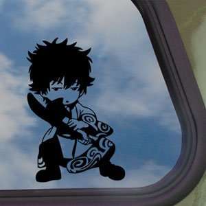  Gintama Black Decal Japanese Anime Truck Window Sticker 