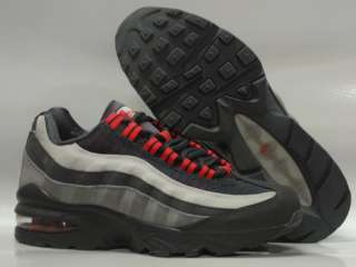 Nike Air Max 95 Black Red Grey Sneakers Boys Size 7  