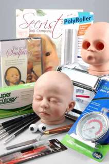 Reborn Sculpting Kit Deluxe Full Size Baby Faces  