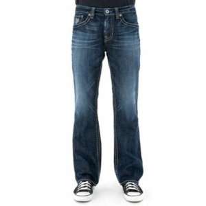  Big Star Mens Pioneer Boot Cut Dark Rhodes Jeans 34R 