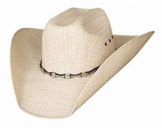 New Montecarlo Bullhide BACKWOODS Western 50X Straw Cowboy Hat Justin 