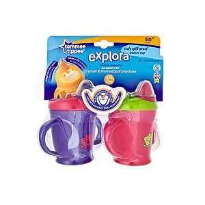 Tommee Tippee 2 Pack Explora Truly Spill Proof Trainer Cup 9oz 