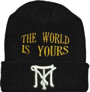 Tony Montana Logo Wool Hat Scarface Al Pacino the World is Yours 