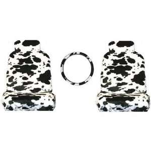   Steering Wheel Cover, and 2 Seat Belt Shoulder Pads   Cow: Automotive