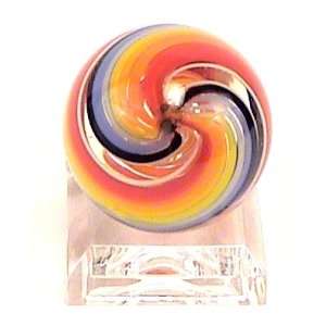  Handmade Glass Marbles By Jody Fine 1 1/4 Inch Diameter 