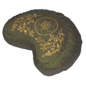   Cushion   Dharma Wheel in the Lotus   Olive Green: Sports & Outdoors