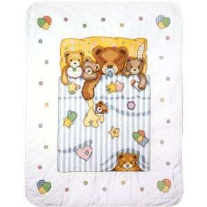  Tobin Under The Covers Baby Quilt Stamped Cross Stitch Kit 