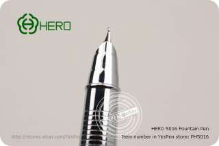 3x Colors HERO 5016 Fountain Pen Very Simple Fine Size  