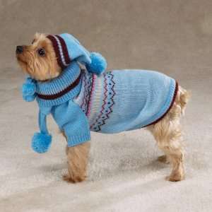  Dog Blue Ski Sweater Large   Pet Winter Sweater: Kitchen 